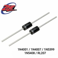 1N4001 / 1N4007 / 1N5399 / 1N5408 / RL207 RECTIFIER DIODE IN-LINE ELECTRONIC COMPONENT