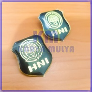 Black HNI Pin Badge - HNI Badge - Karya Mulya