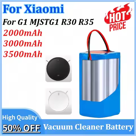 New 4S1P 14.4V 2000/3000/3500mAh Li-ion Rechargeable Battery Pack for Xiaomi Mi Robot Vacuum-Mop Ess