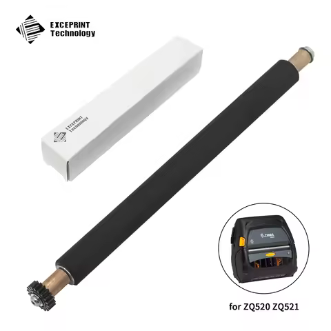 Platten Roller With Gears Kit Replacement for Zebra ZQ520 Series Mobile Printer