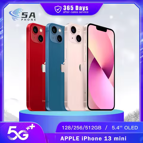 Original Apple iPhone 13 Mini 5G Mobile Phone NFC Face ID 4GB RAM 128/256/512GB ROM 5.4'' OLED Scree