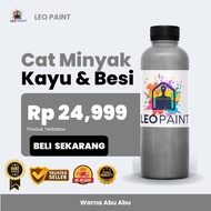 cat kayu mengkilap 1kg cat kayu jendela dan pintu warna abu abu