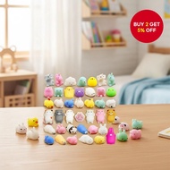 Kawaii Animal Mochi Squishy Pack (50/100 Pcs) – Stress Relief Toys for Kids, Party & Birthday Gifts 