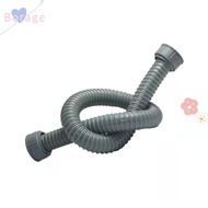 BORRAONE Kitchen Sink Drain Kit, Double Screw Oral P Trap Drain Pipe, Toughness 1m Flexible Sink Dra