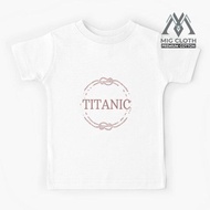 Titanic Vintage Kids T-Shirt Poster Cruise Sinking Ship Atlantic Ocean Voyage - Unisex #531