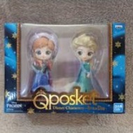 【冰雪奇緣】Q posket 安娜公主 愛莎 艾莎 Q版 Elsa  魔雪奇緣 qposket disney  Anna 安娜 鐳射證 公主. 全新 特別版 金色 底座