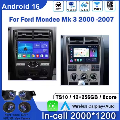 Carplay For Ford Mondeo Mk 3 2000 2001 2002 2003 2004 2005-2007 Car Radio Android Auto Stereo Naviga