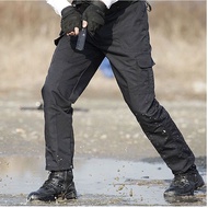 Cargo Army Seluar Slack 6Pockets Pants Unisex Tactical Elasticated Lelaki/Perempuan Waist Slimfit Lo