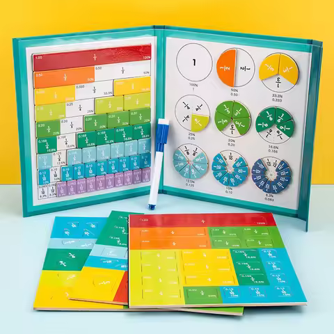 Magnetic Fraction Learning Base Lower Grade Math Nuclear Denominator Operation Cognitive Calculation