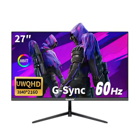 Gawfolk 27 Inches, 4K (3840 x 2160), IPS, 4ms, 60Hz, 2X HDMI 2.0 & DisplayPort 1.4, Adpitive Sync, H