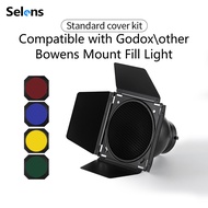 Selens 7.1inch Standard Reflector Cover Kit for Bowens Mount Studio Light Photography Video Lighting