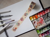 小小扭扭扭_日本和紙膠帶25mm/ 10米 紙膠帶 卡通 寵物 狗