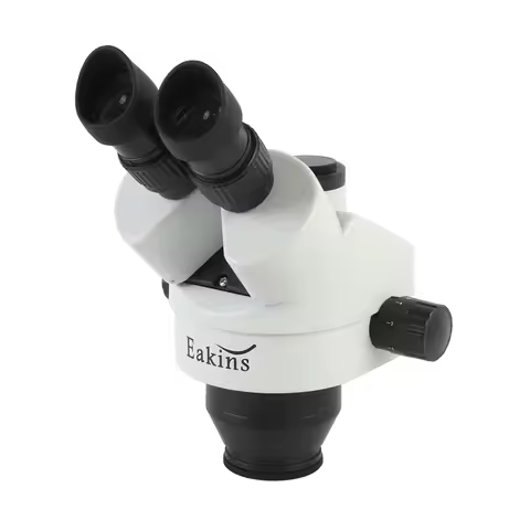 3.5X 7X 45X 90X Simul-Focus Parfocal Trinocular Stereo Microscope Head WF10X Eyepiece Diopter Observ