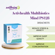 ActivHealth Multibiotics Mind PS128 – Probiotic for Stress Relief, Gut Health & Mental Wellbeing Sup