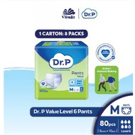 Dr. P Value Level 6 Pants Adult Diaper M10/ L9/ XL8 (8 Packs)*****8 PACKS*****