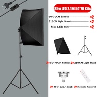 สตูดิโอถ่ายภาพ ไฟต่อเนื่อง ไฟสตูดิโอ 300W LED E27 Studio Light Softbox ไฟ ฉากถ่ายรูป ไฟถ่ายรูป ไฟไลฟ