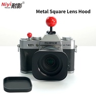 NIYI Universal Metal Square Lens Hood 62mm Shadow Hood Cap for 62 52mm Size Adapter Ring