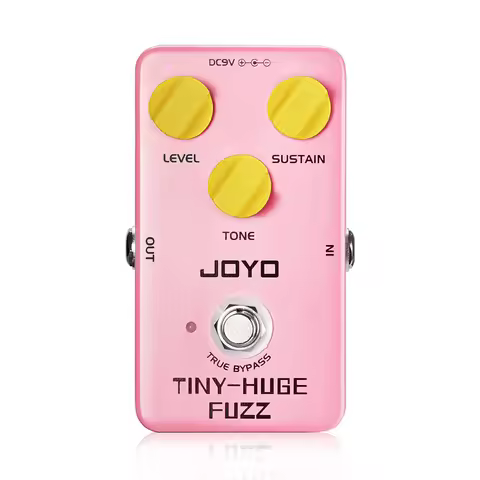 JOYO JF-26 TINY HUGE FUZZ Guitar Effect Pedal 90s Classic Fuzz Tone Effect Pedal with Rich Sustain f