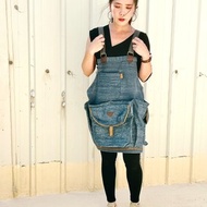 手工製作全彈性牛仔布圍裙工作服