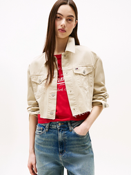 Tommy Jeans - Back Logo Cropped Denim Jacket