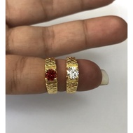 22K Titanium Box Children's Ring