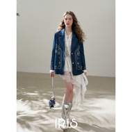 Original Design IRIS BOUTIQUE 26ss Trims series IJ73801 Embroidered Denim Style Jacket เสื้อแจ็คเก็ต