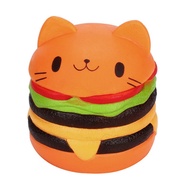 10CM Jumbo Kawaii Cute Squishy Cat/Kitty Hamburger toy