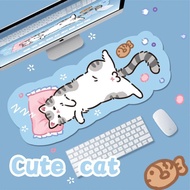 XXL Cute Furry Mouse Pad Kawaii Kitty Cats Mouse Mat 70X30cm Gamer Desk Carpet Anime Mousepad Gaming Accessories Play Mats