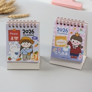 calendar 2026 desk calendar 2026 Desk Calendar 2025 to 2026 Cute Cartoon Mini Desk Calendar Desktop 