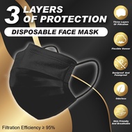50pcs Non Medical Face Masks 3ply Disposable Earloop Civilian Adult Mask Face Mask