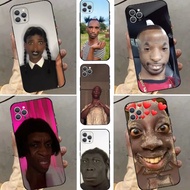 TK-1 Cool Ugly Man  Phone Case For iPhone 16   13 12  Plus Pro  XS X XR SE Mini 8 7 Soft Silicone Bl