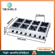 WEIAIBLD 8 Burner Gas Stove 4 For Restaurant Stoves Butane 3 Burner Gas Stove Heavy Duty 87E