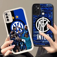 GK-40 Inter Milan Silicone Black White Casing for Samsung A34 A24 FE S25 A25 A35 A17 S24 A26 Ultra 5