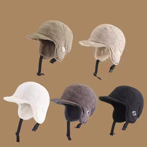 Winter Trapper Aviator Trooper Caps Earflap Warm Windproof Outdoor Ski Hat Men Women Bomber Cap Cycl