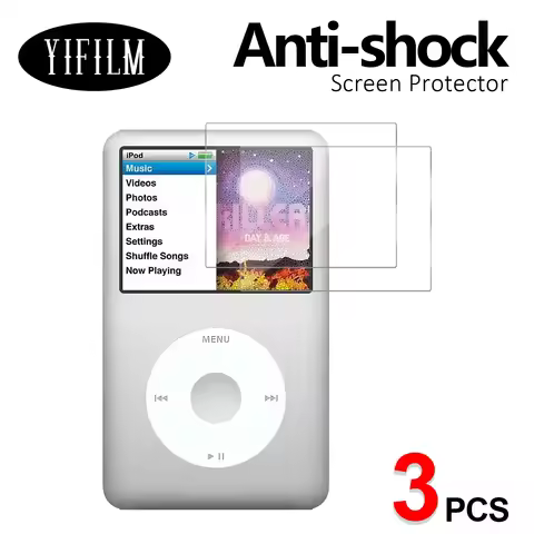 3PCS Screen Protector For IPod Music Player Classic Water-proof HD FULL Clear PET Screen Protective 