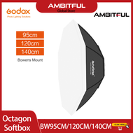 Godox 95cm 120cm 140cm Softbox bát giác Flash Speedlite Studio ánh sáng nhiếp ảnh hộp mềm với Khung