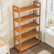Bamboo Bedroom Simple Bookshelf Floor Storage Rack Bathroom Living Room Layer Kitchen Rack Storage R