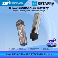 BETAFPV LAVA BT3.0 2S 550mAh 75C LiHV Battery, 550mAh 2S Li-HV