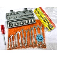 27-piece Socket Wrench + Wrench Package 8-24 Wrench + Reversible Screwdriver
