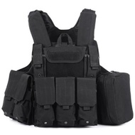 TACTICAL MILITARY BATTLE COMBAT AIRSOFT MOLLE BULLET ASSAULT PLATE CARRIER VEST