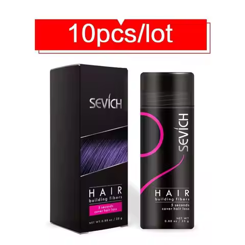 10pcs/lot 25g Sevich Hair Building Fibers Styling Color Powder Extension Keratin Thinning Hair Thick