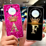 Honor X9b 5G Back Cover ALI-NX1 Casing Honor X9b Case New Fashion Luxury A-Z Letters Crown Soft TPU 