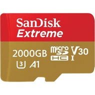SanDisk 2000GB 1.5TB 1TB 256GB 64GB microSDXC Memory Card w/Adapter,UHS-I,C10,U3,V30,A2,4K UHD,for M