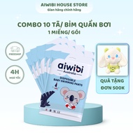 (COMBO 10) Premium AIWIBI diapers/swimming diapers 1 piece/pack