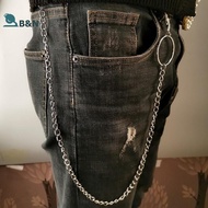 XeR 1/2/3 Layer Long Metal Belt Chain Ro Punk Hook Trousers Pant Waist Link Metal Wallet Chain Keych