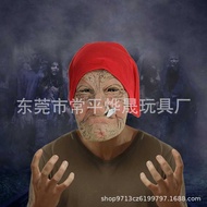Grandpa Adult Mask Halloween Funny Mask Headgear Old Man Smoking Headgear Funny Santa Mask