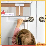 [stylishlife]  Child Safety Bifold Door Lock Metal Door Lock Rustproof Metal Bifold Door Lock Easy Installation Child Safety Lock for Wardrobe and Cabinet