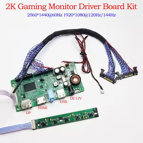 2K 2560x1440 60hZ 1920x1080 144hz LVDS 92P 2K Game Display Monitor LCD Controller Driver Board Kit H