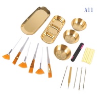 All Esthetician Supplies for Facials Set 6 Gold Face Bowls Esthetician 6 Face Brushes Esthetician 6 