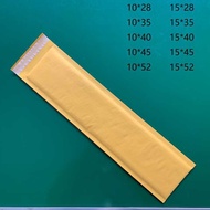 10 * 35+4 Etc Long Yellow Kraft Paper Bubble Bag Shockproof Bubble Envelope Bag Mail Shopping Bag Na